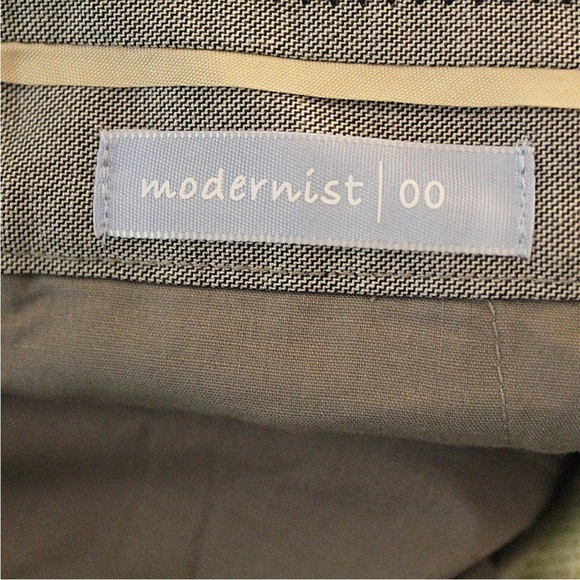 Sigrid Olsen Grey Modernist Trousers 12 - Picture 4 of 4